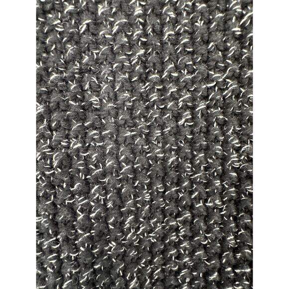 Madewell Cardigan Sweater Womens XXS Black Fringe Pockets Cotton Open Front - Picture 5 of 8